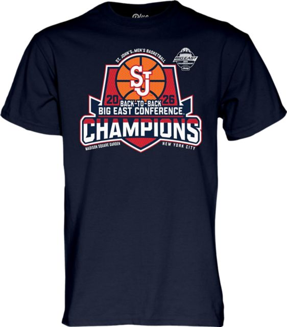 St. John's University Men's Basketball 2026 Big East Tournament Champions Short Sleeve T-Shirt