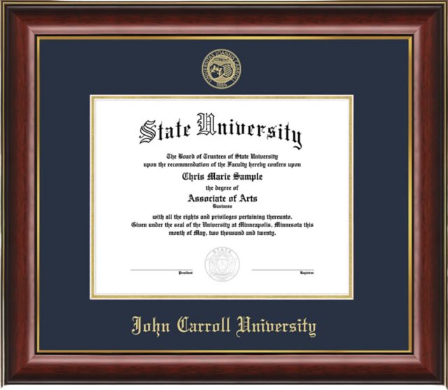 John Carroll University Classic Diploma Frame