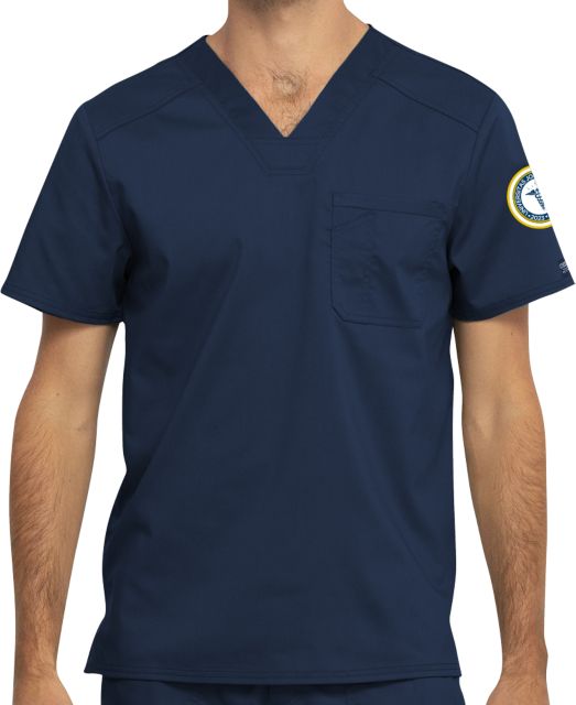 Cherokee Revolution Scrub Top navy JCU Mens / Unisex