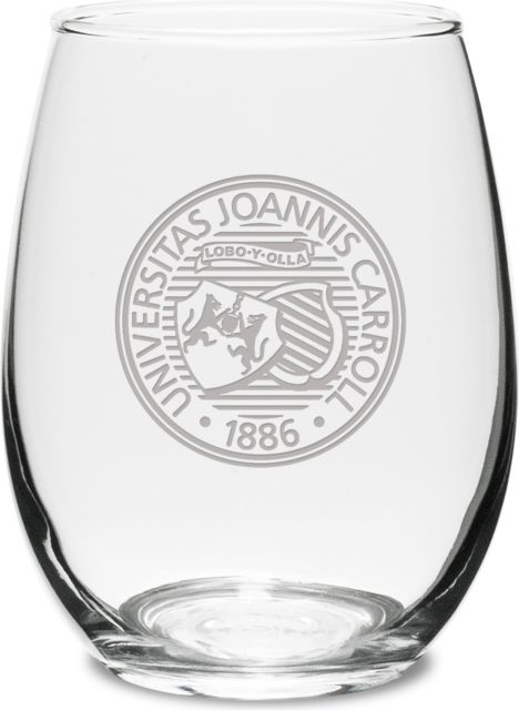 John Carroll University 15 oz. Stemless Wine Glass