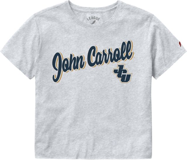 John Carroll University Blue Streaks Women's Crop Short Sleeve T-Shirt
