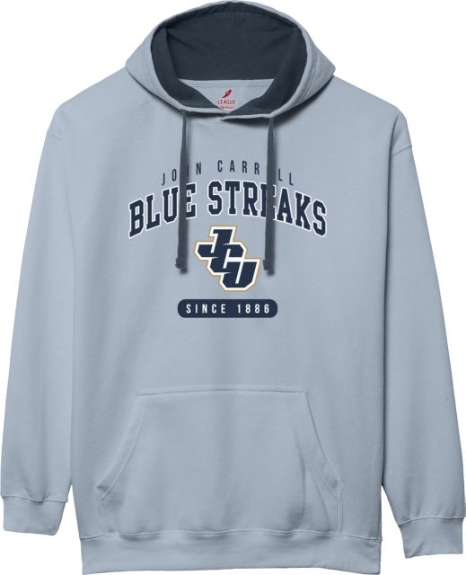 John Carroll University Blue Streaks Colorblock Hooded Sweatshirt