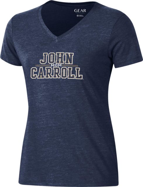 John Carroll University Mom Women's Triblend V-Neck Short Sleeve T-Shirt