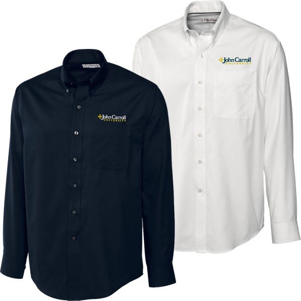 Cutter & Buck John Carroll University Long Sleeve Epic Easy Care Fine Twill - ONLINE ONLY