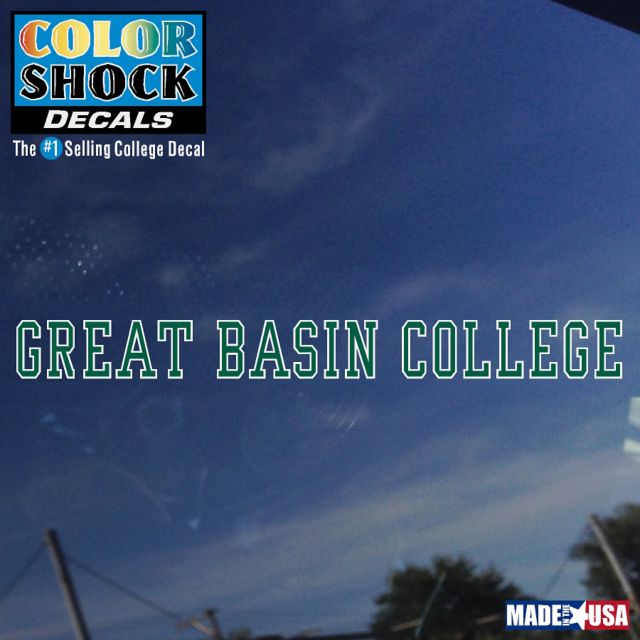 Great Basin College Strip Decal