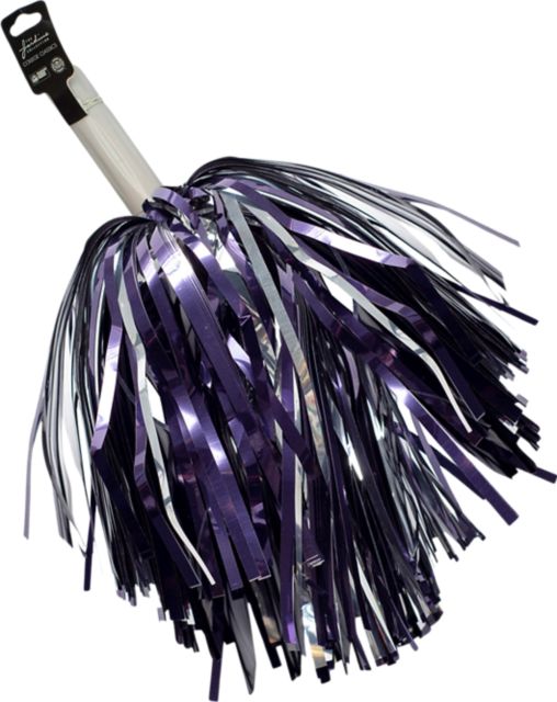 Columbia College Short Stick Shimmer Pom