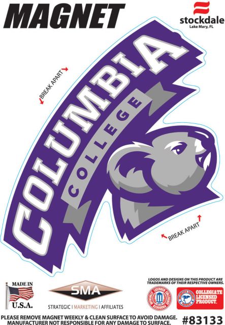 Columbia College 4 in. x 4 in. Magnet