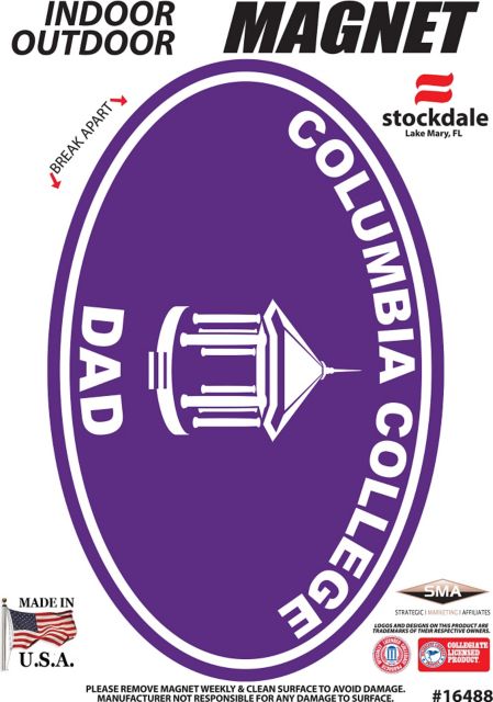 Columbia College Dad 3.5'' x 5.5'' Magnet