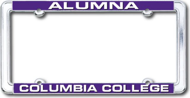 Columbia College Alumni Thin Dome License Plate Frame