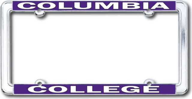 Columbia College Thin Dome License Plate Frame