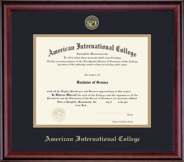 American International College 8.5'' x 11'' Classic Diploma Frame