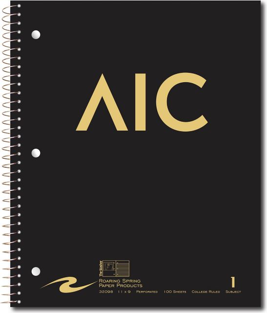 American International College Notebook 100-Sheet