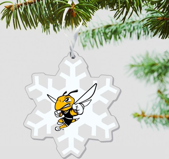 American International College 3'' x 4'' Etched Plexiglass Ornament