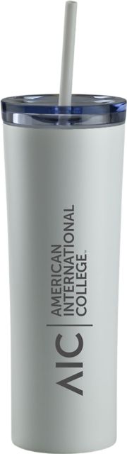 American International College 16 oz. Tumbler with Straw