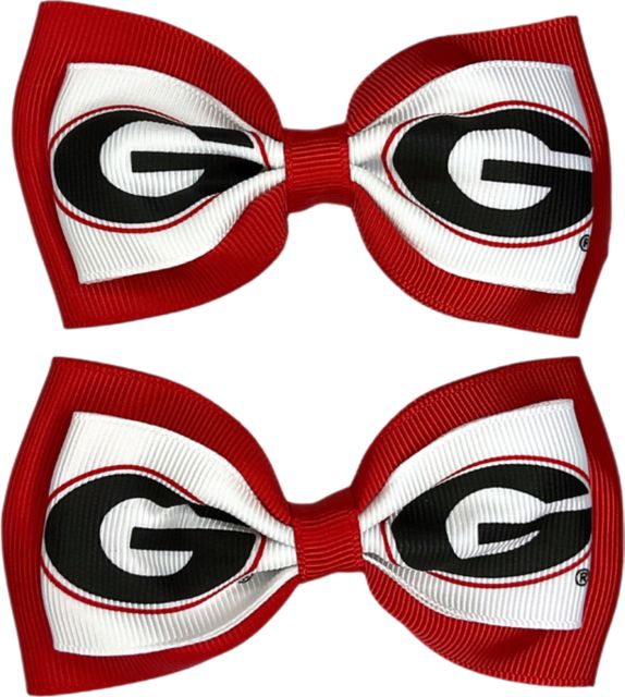 University of Georgia Child Hair Bow - 2 Pack