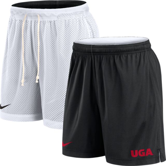 Men s Nike White Black Georgia Bulldogs Primetime Reversible Performance Shorts Size Medium
