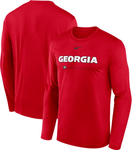 University of Georgia Bulldogs Basketball Dri-Fit Legend Long Sleeve Shooting Shirt