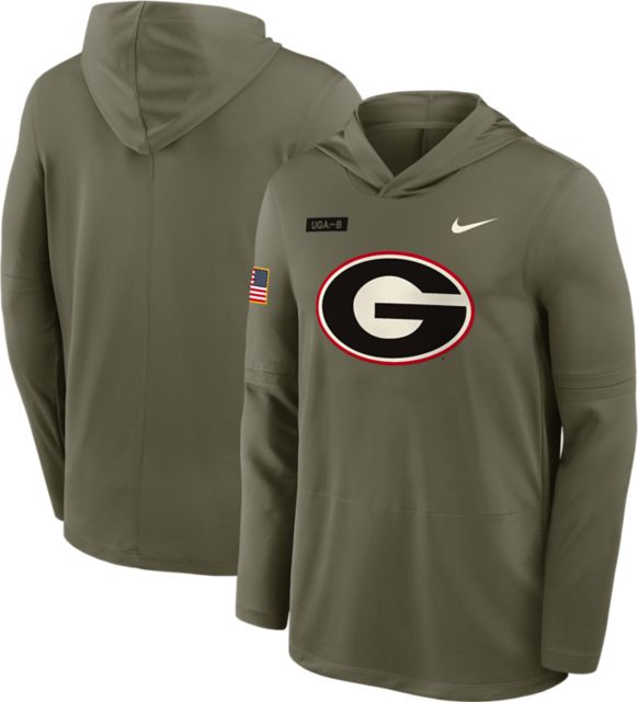 University of Georgia Bulldogs Military Appreciation Lightweight Hooded Long Sleeve T-Shirt
