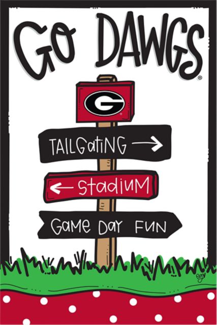University of Georgia 12x18 Garden Flag