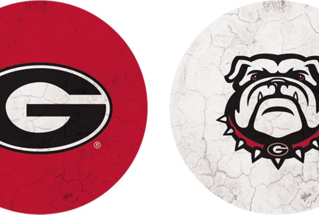 University of Georgia Bulldogs Car Coasters - 2 Pack