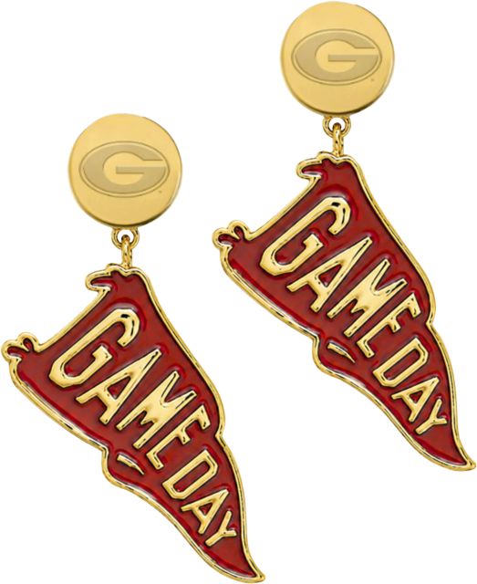University of Georgia Flags Earrings