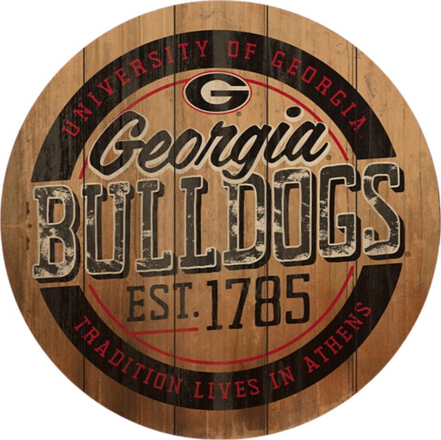 University of Georgia Barrel Top Wall Mount 26''x26'' - ONLINE ONLY