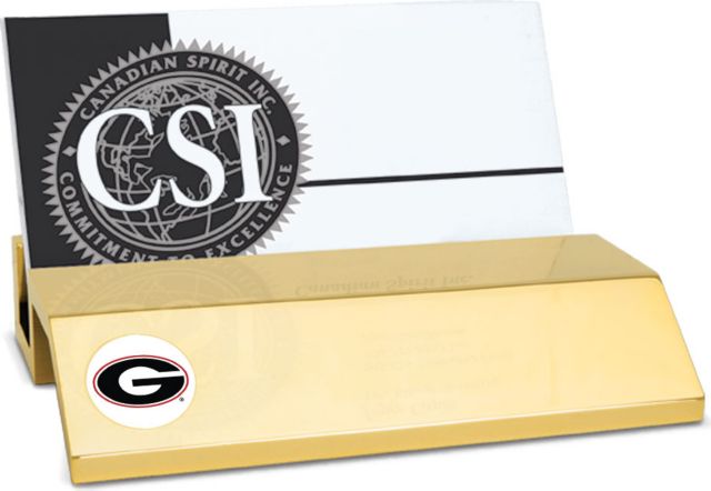 CSI Gold  Card Holder With  Colored Medallion - ONLINE ONLY