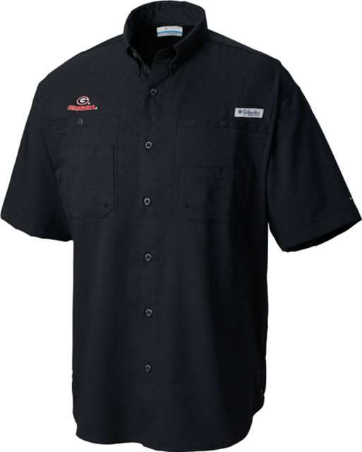 University of Georgia PFG Tamiami Short Sleeve Shirt | Black | Medium