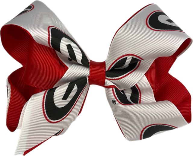 University of Georgia Bulldogs Child 2-Toned Hairbow