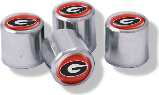 University of Georgia 4-Pack Valve Stem Caps