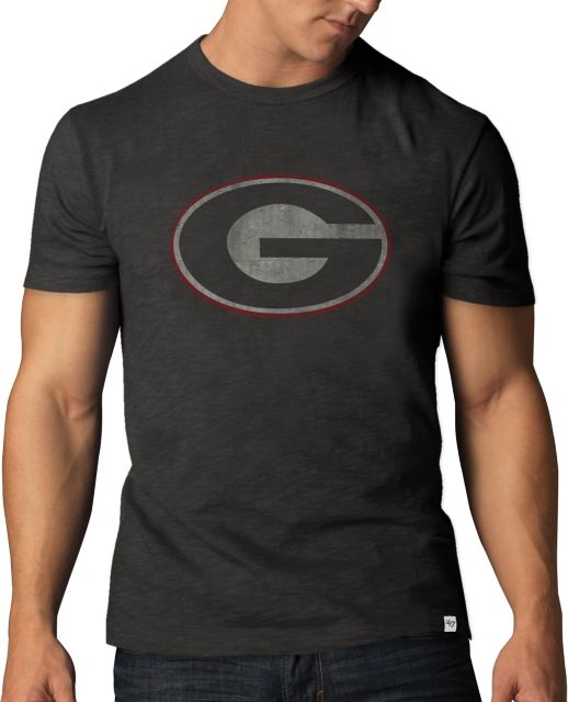 Univeristy of Georgia UGA Landscape Short Sleeve T-Shirt-Dark Grey-Small 