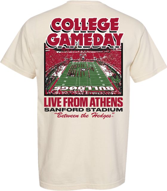 University of Georgia Bulldogs Football ESPN College Gameday Live From Athens Short Sleeve T-Shirt