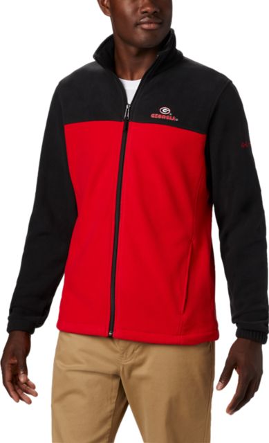 columbia men's georgia bulldogs grey ascender jacket