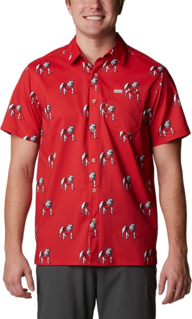 University of Georgia Slack Tide Short Sleeve Camp Shirt