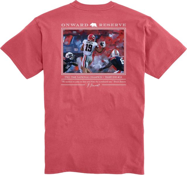Georgia Football Brock Bowers Pocket Short Sleeve T-Shirt