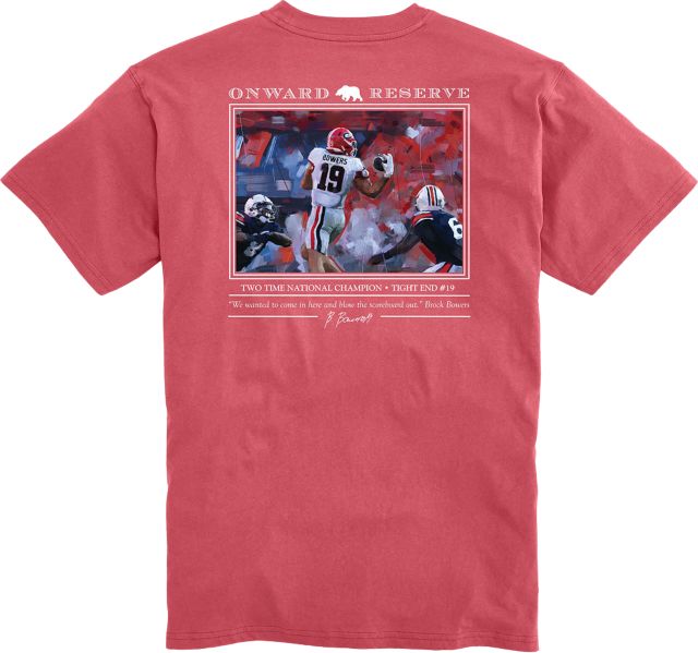 University of Georgia Bulldogs Football Brock Bowers Short Sleeve T-Shirt