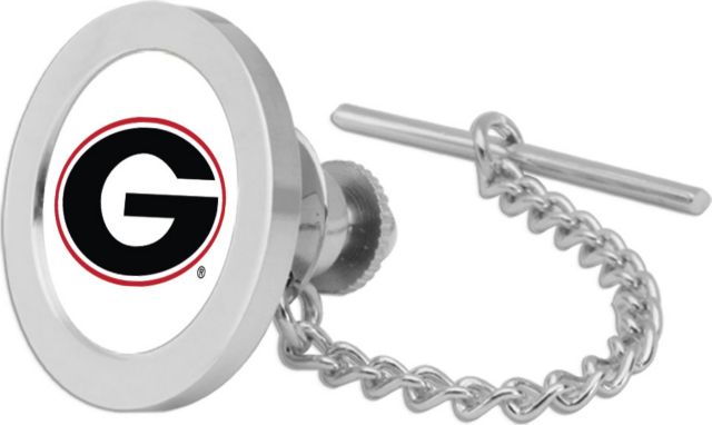 CSI Silver Tie Tack/Lapel Pin Gift Boxed With Colored Medallion - ONLINE ONLY