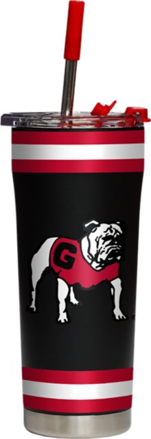 University of Georgia Bulldogs 24 oz. Tumbler w/ Straw