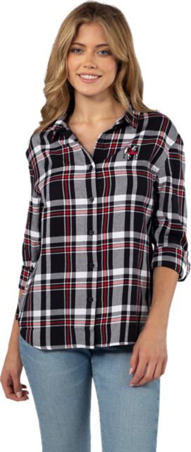 University of Georgia Women's Bulldogs Plaid Shirt