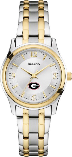 Bulova Ladies Two Tone Watch ONLINE ONLY University Of Georgia