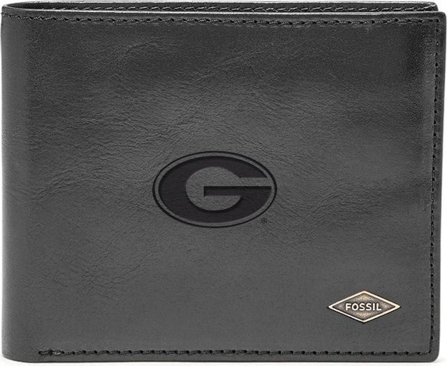 Fossil Leather Ryan RFID Flip ID Bifold - Black - ONLINE ONLY