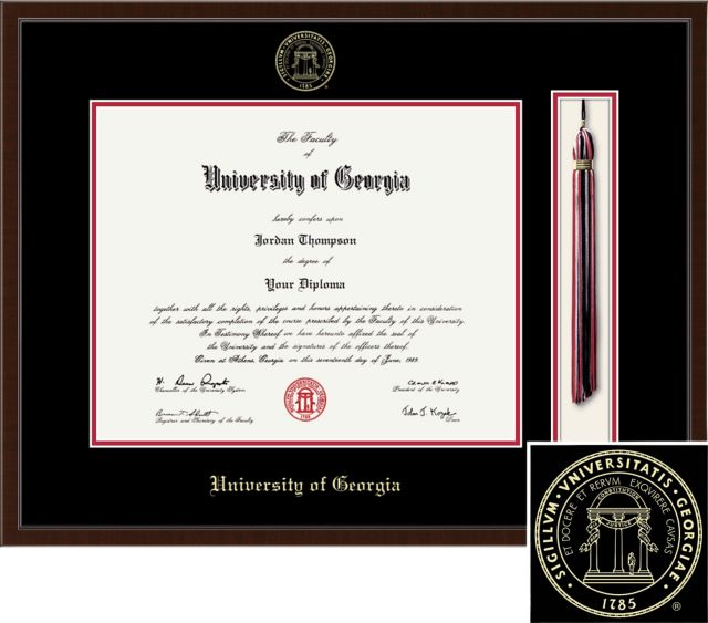 University of Georgia 12x15 Tassel Diploma Frame