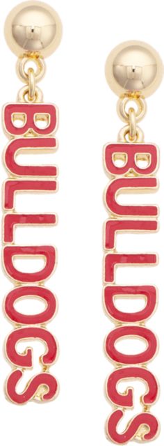 University of Georgia Nameplate Earrings
