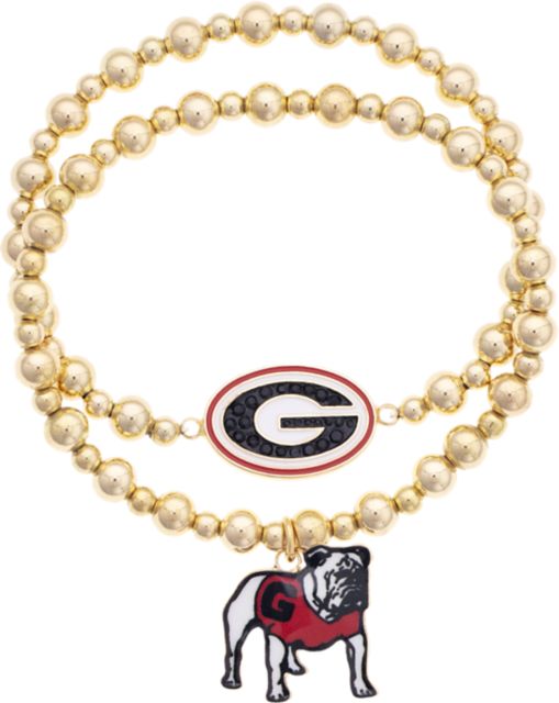 University of Georgia Ball Bead Bracelet