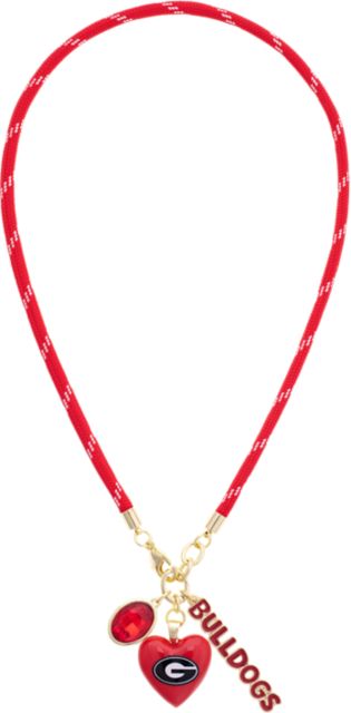 University of Georgia Heart Paracord Necklace