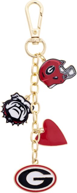 University of Georgia Heart Cluster Bag Charm