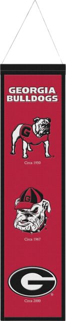 University of Georgia 8 x 32 Wool Banner