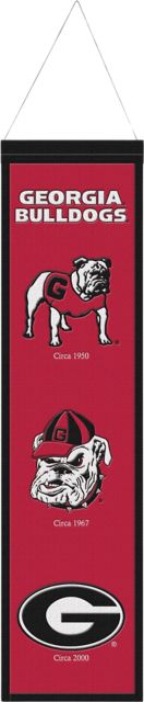 University of Georgia 8 x 32 Wool Banner