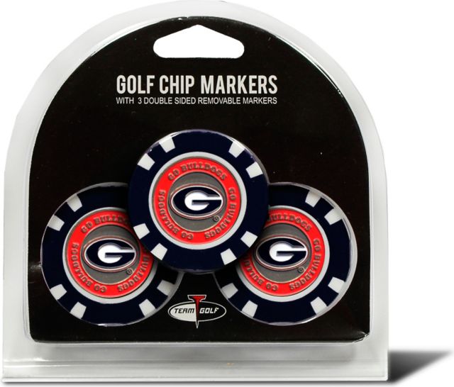 University of Georgia Golf Ball Chip Markers 3-Count