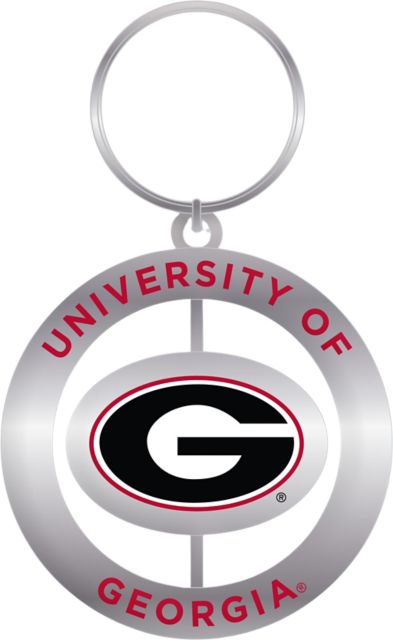 University of Georgia Spinner Key Tag